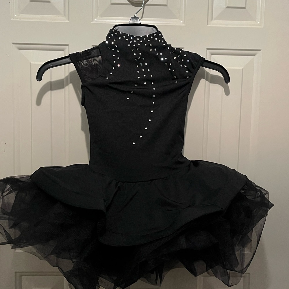 Weissman Black Dance Costume with Sparkling Accents